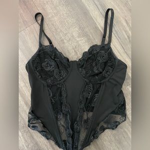 Black Corset Tank Top Medium